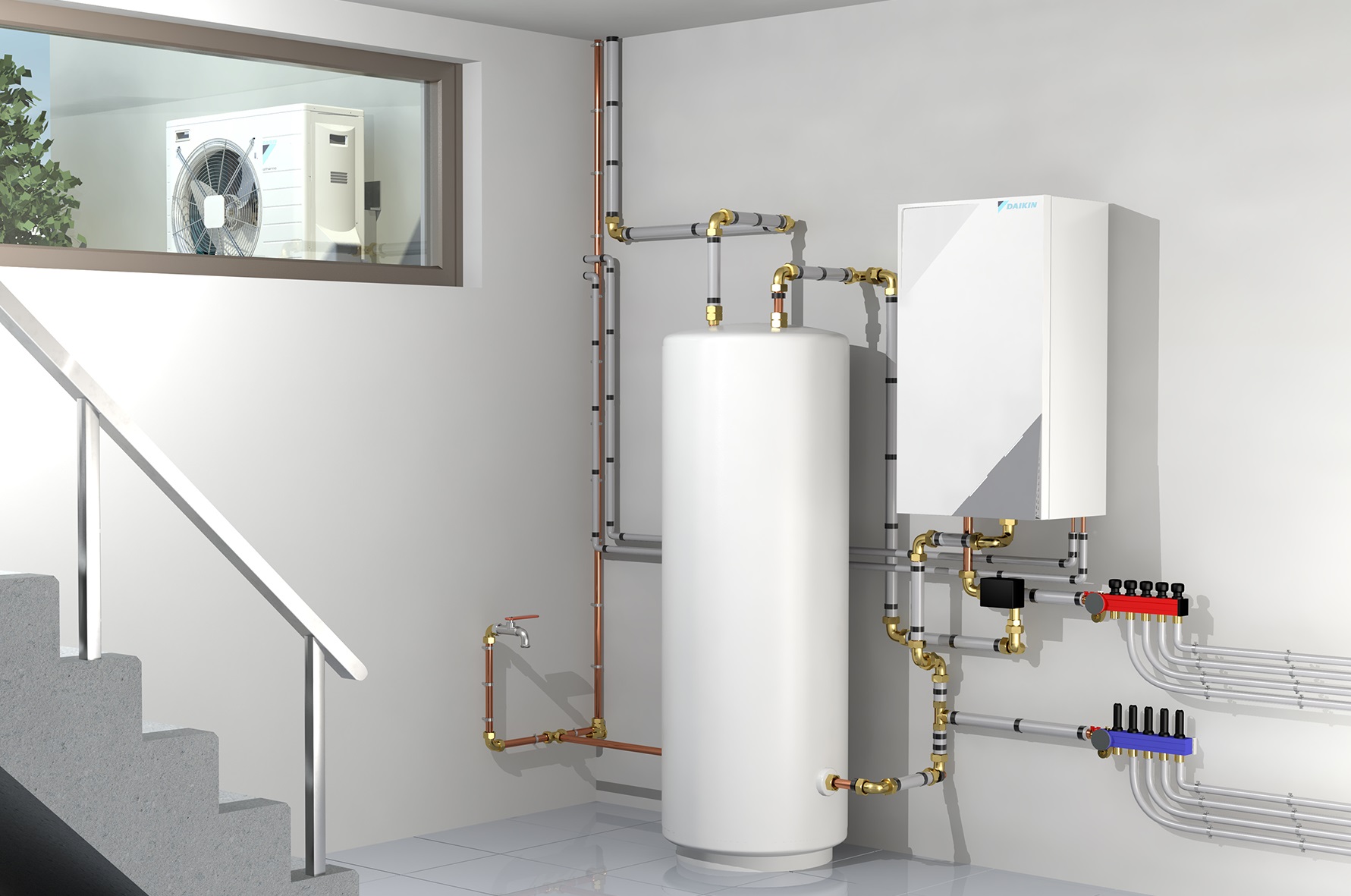 Warmtepomp installatie